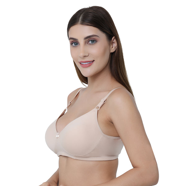 Non-Padded Non-Wired Everyday T-Shirt Bra | HONEY