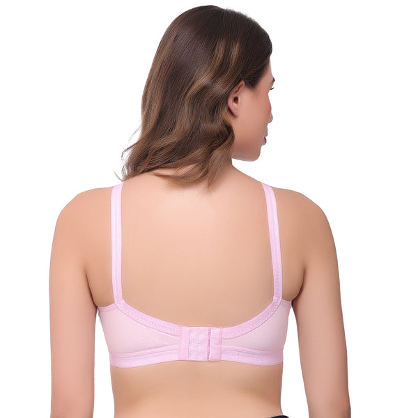 Non-Padded Non-Wired Full Figure & Full Coverage Bra | CROSS FLOW