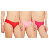 P2007 | Low Waist Cotton Blended Panty - Colors May Vary - (Pack of 3)