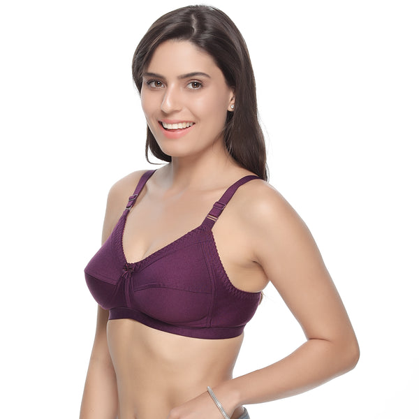 Non-Padded Non-Wired Full Figure & Full Coverage Bra | SIMMY