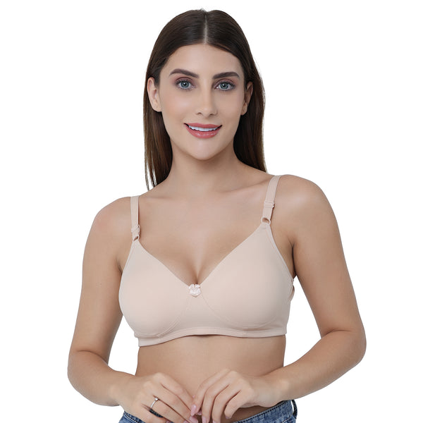 Non-Padded Non-Wired Everyday T-Shirt Bra | HONEY