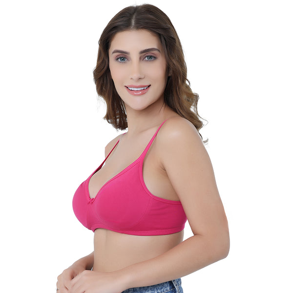 Non-Padded Non-Wired Full Figure T-Shirt Bra | SAFROON